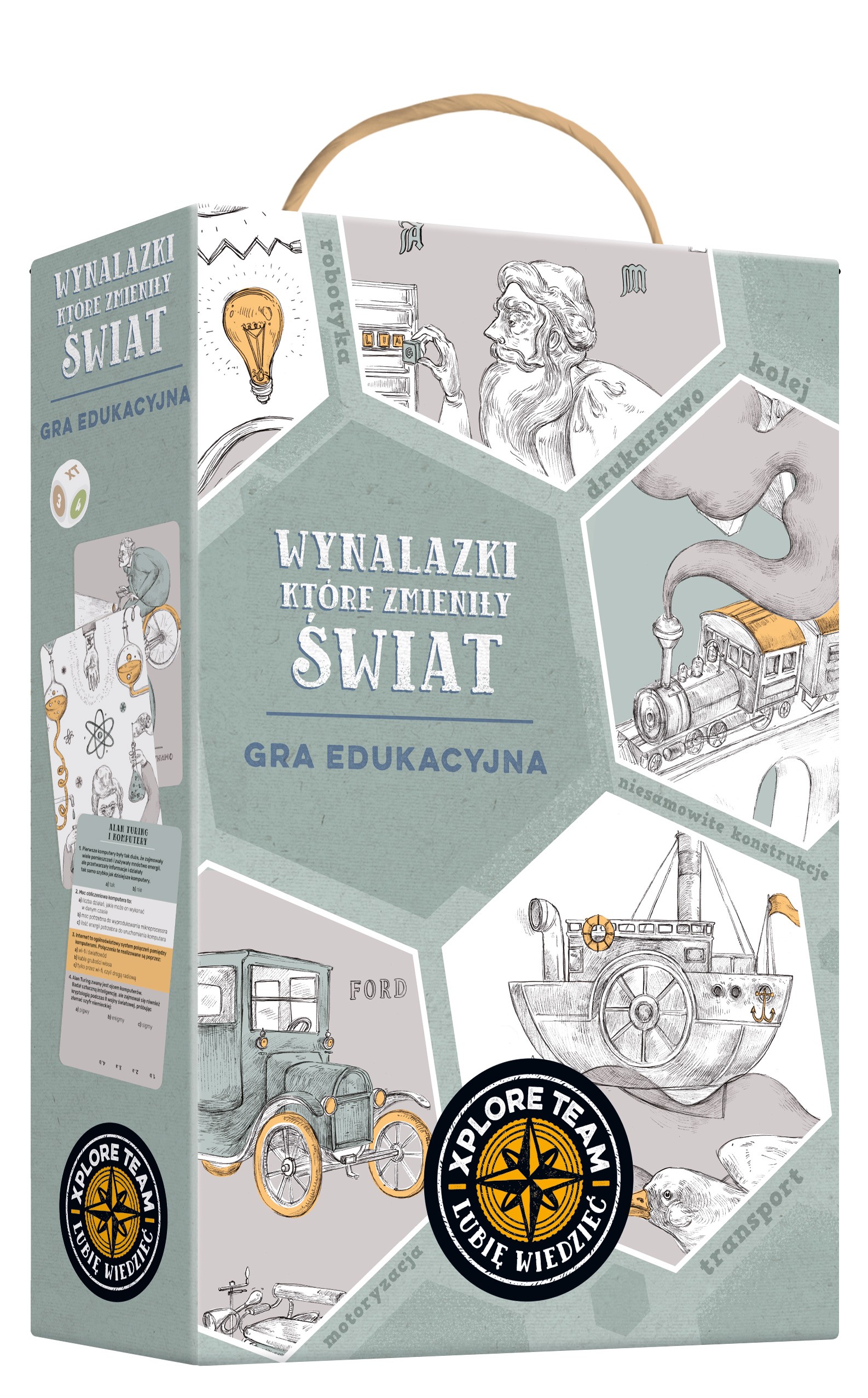 Xplore Team Gra Edukacyjna "Wynalazki" 8+ | Karty Quiz