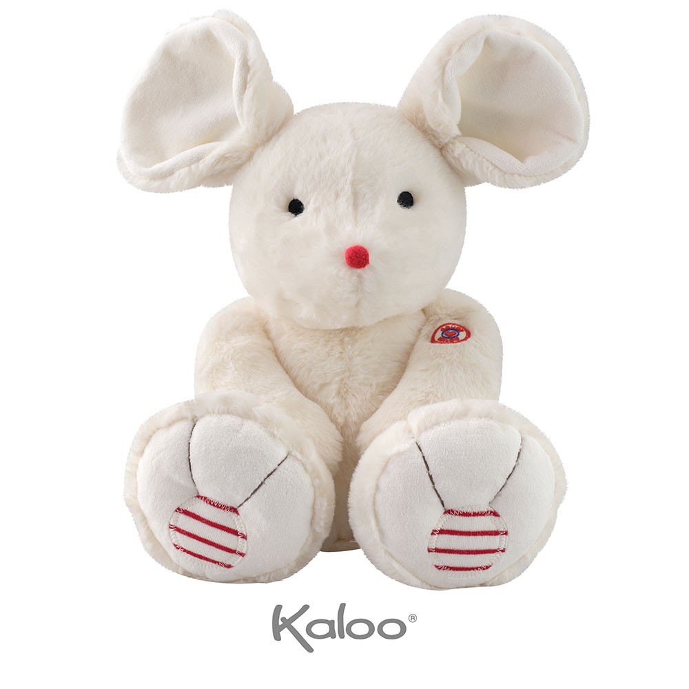 Kaloo, Myszka kość słoniowa duża 38 cm kolekcja Rouge