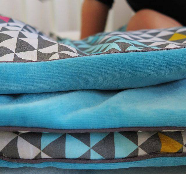 Ciepły kocyk niemowlęcy 80x100 cm dwustronny