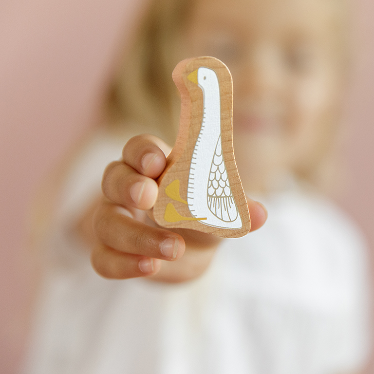 Little Dutch Klocki Drewniane Różowe 50el 2+