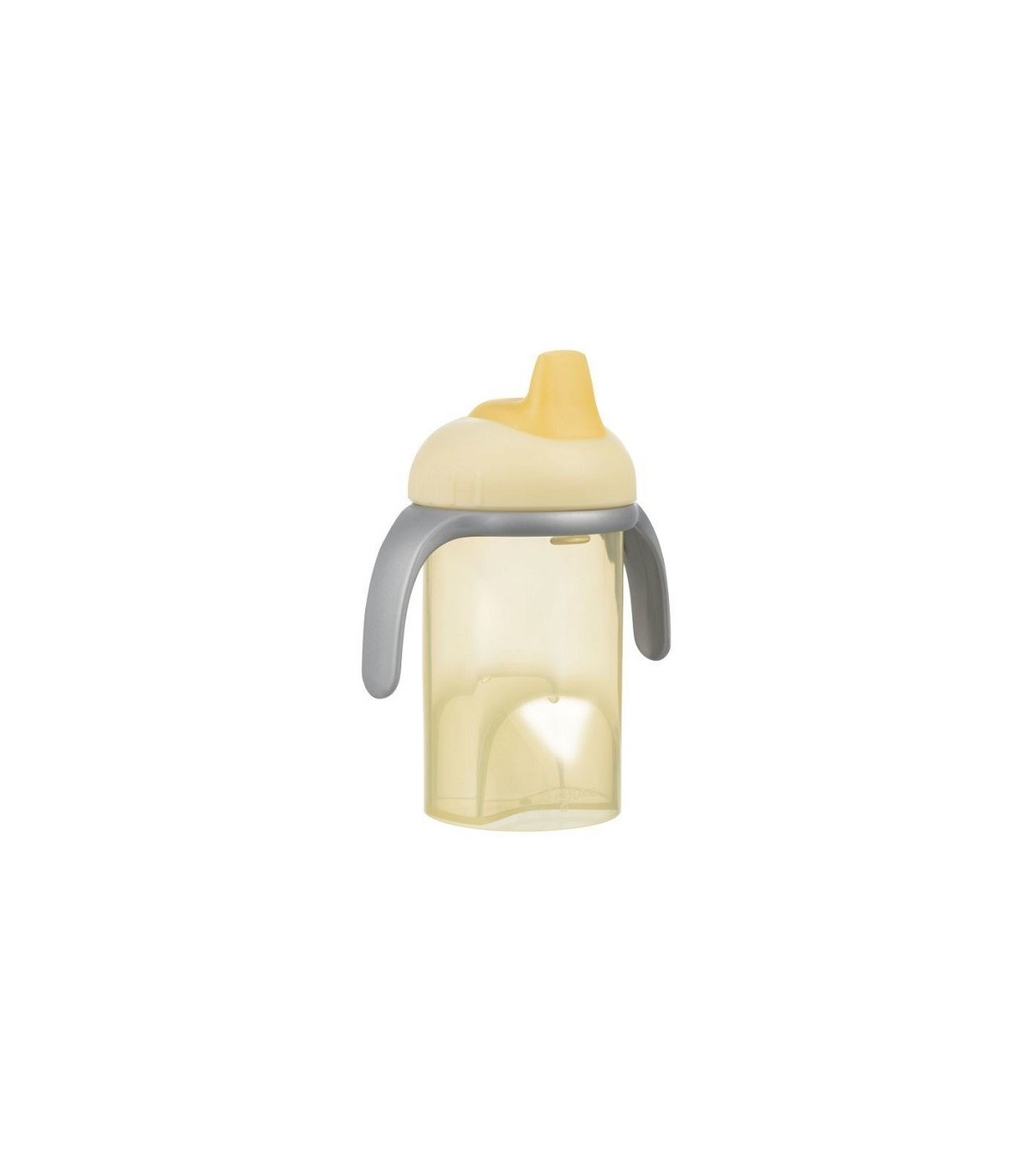 Difrax Kubek Niekapek z Ustnikiem 250ml - Żółty 6m+