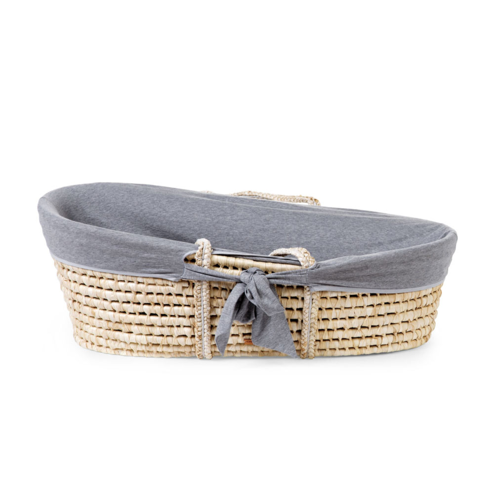 Childhome Kosz Mojżesza Basic Grey 85cm z materacykiem