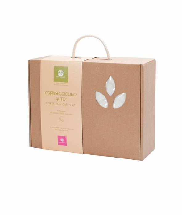 Pokrowiec Frotte Nati Naturali Kremowy na Fotelik Samochodowy
