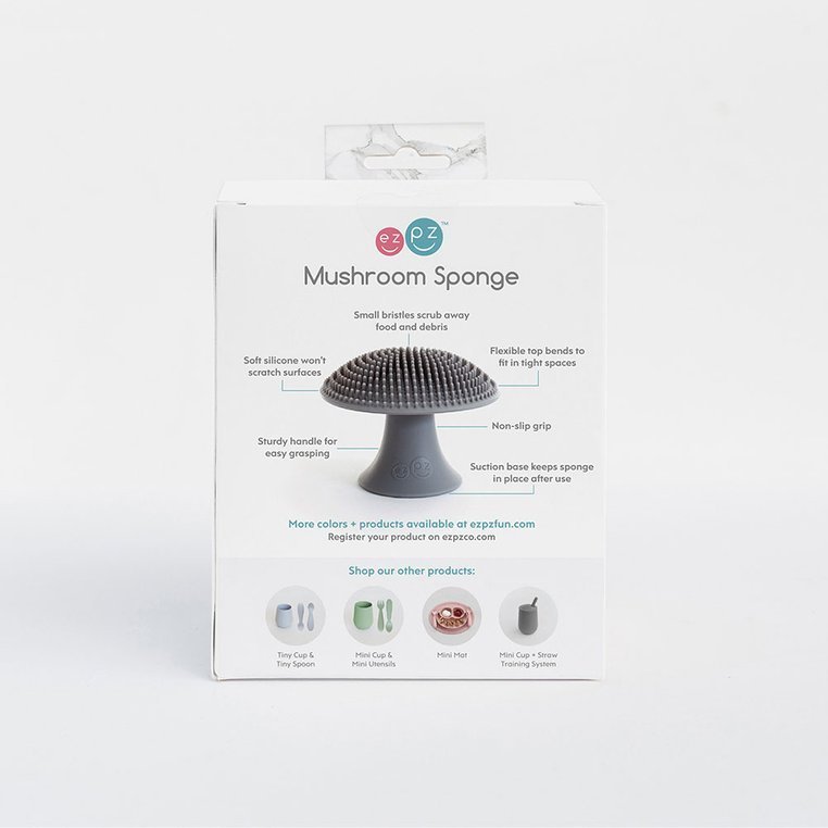 EZPZ Myjka Czyścik Silikonowy do Naczyń Szara Bez Bakterii