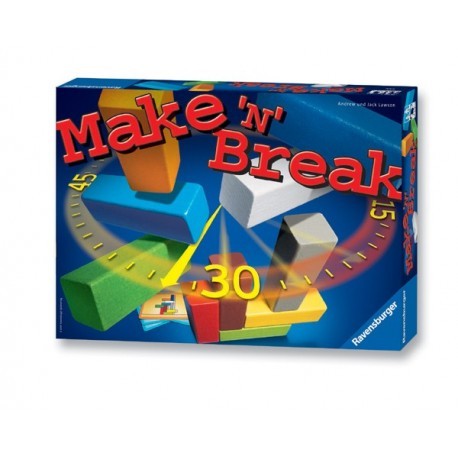 Make 'n' Break Zbuduj i Zburz Gra z Drewnianymi Klockami 3+