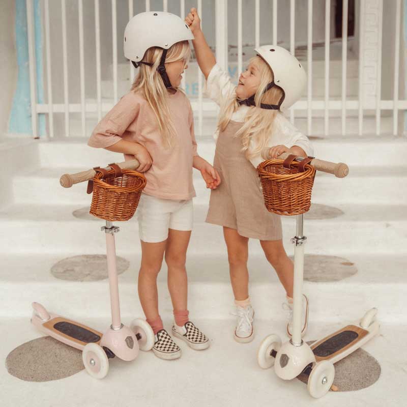 Banwood, dziecięcy kask rowerowy white