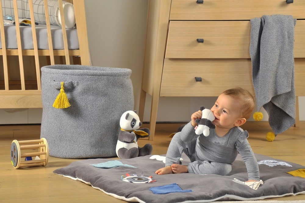 Kikadu Kosze na Akcesoria Panda 3 szt. | Pokój Dziecięcy