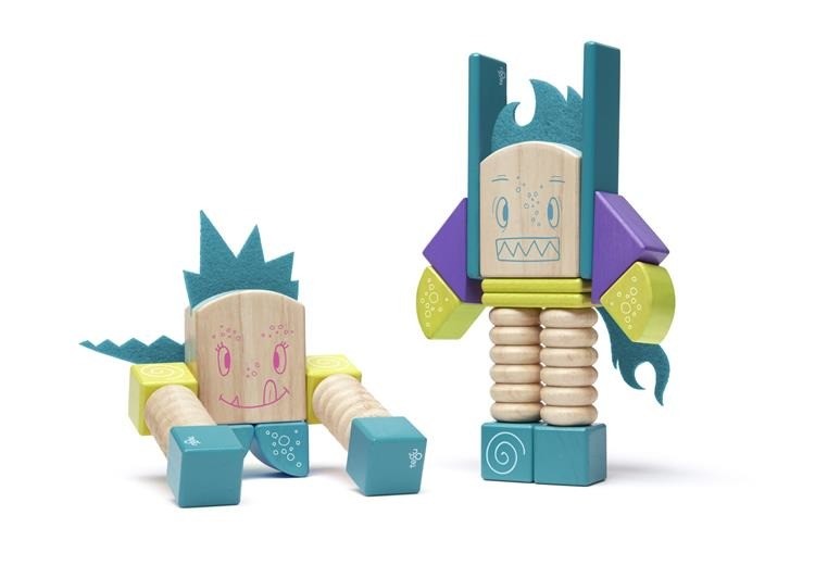 Tegu Klocki Magnetyczne STICKY MONSTERS Beans & Tumtum 1+