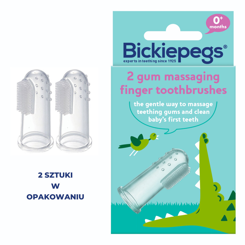 BICKIEPEGS Szczoteczka Silikonowa na Palec 0+