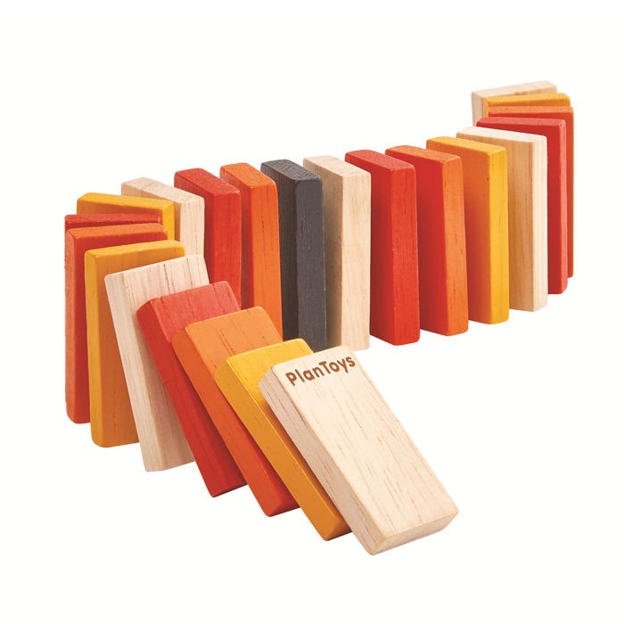 Plan Toys Mini Domino Wyścig Klocków 22el 3+