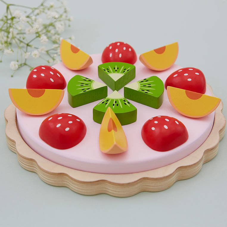 Janod Drewniana Tarta Owocowa Twist 15el 2+