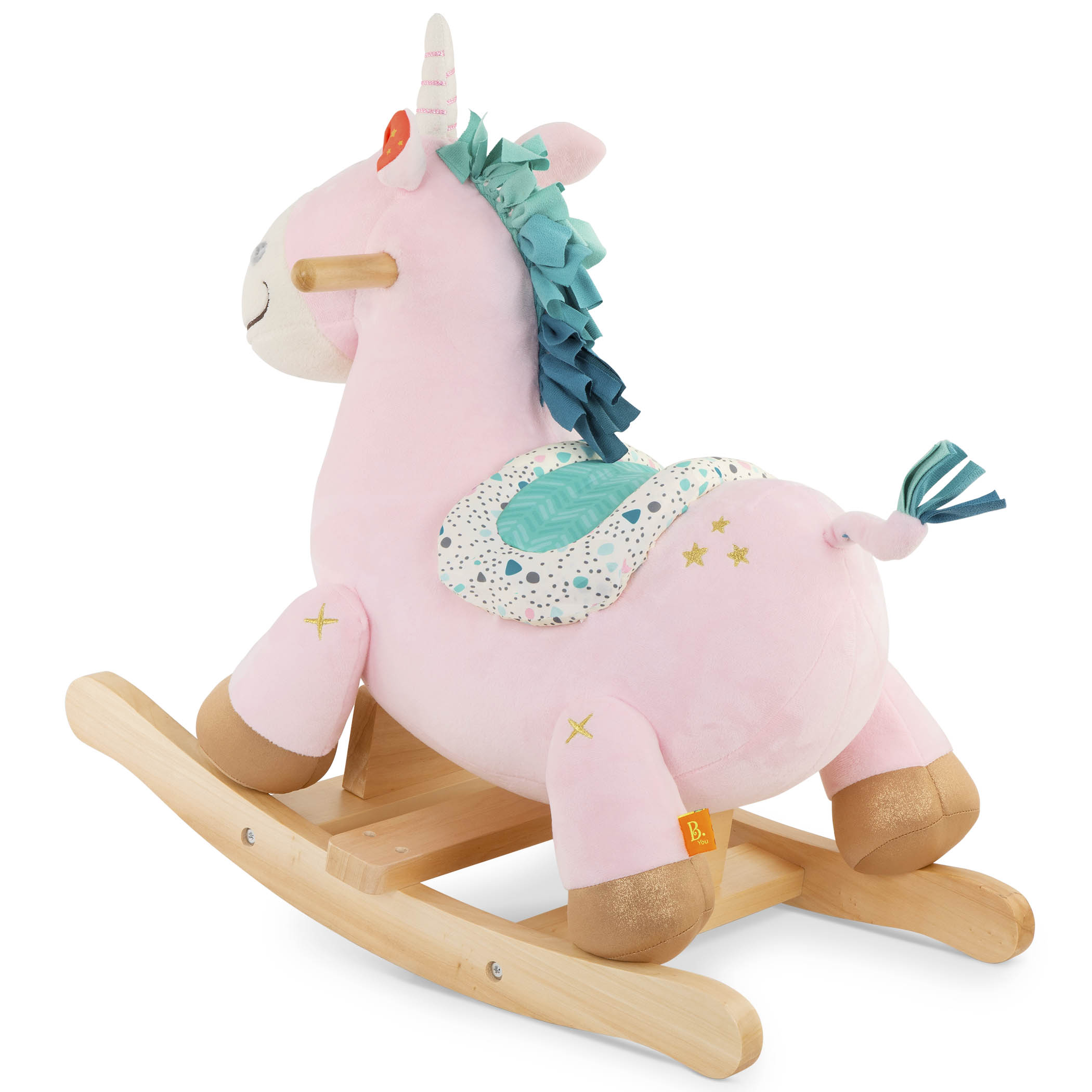 B.toys Pluszowy Jednorożec na biegunach Rodeo Rocker 18m+