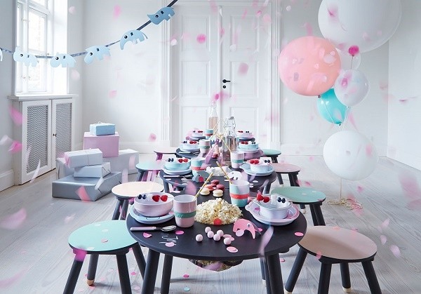 Done by Deer Zestaw Obiadowy Contour Niebieski | 18m+