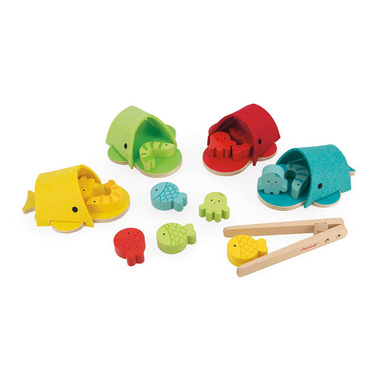 Janod Wieloryby Sortowanie Kolorów Filcowe 2+