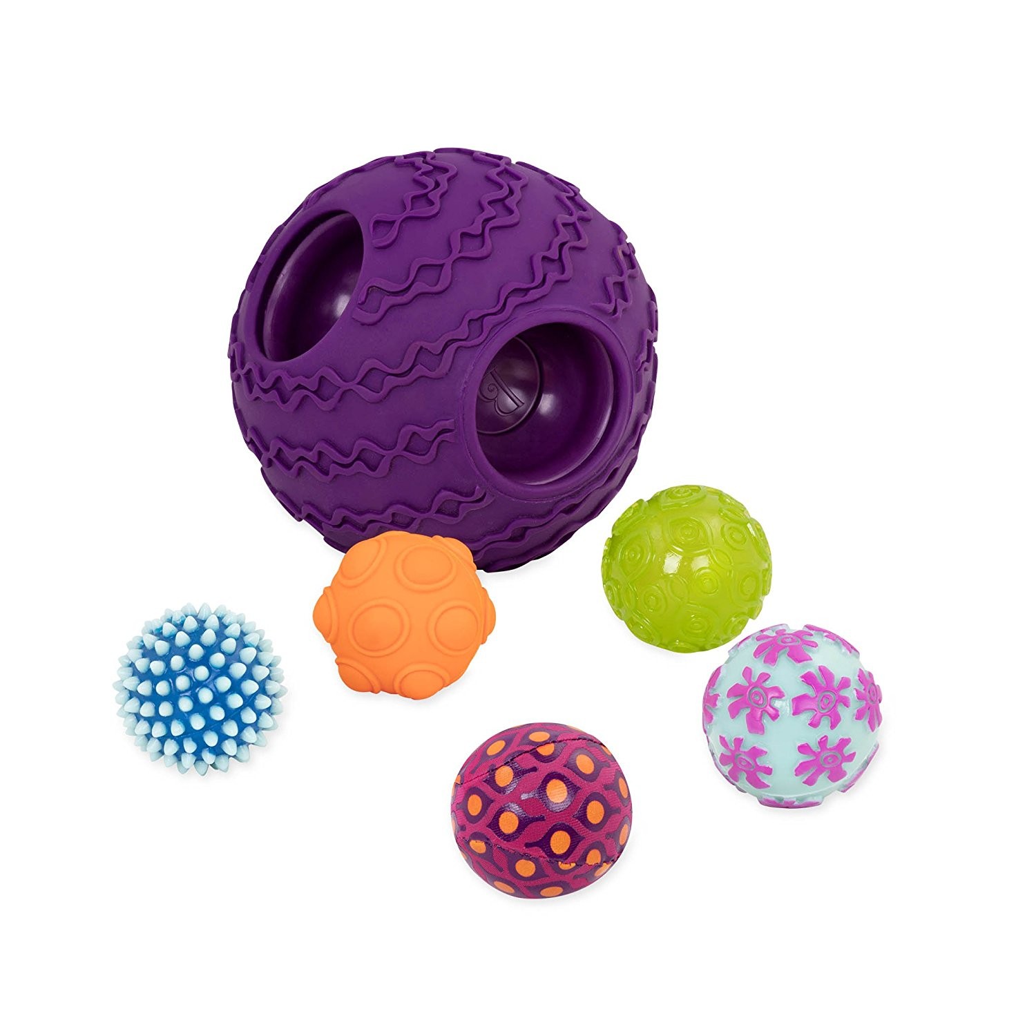 B.toys Ballyhoo Balls Zestaw Sensoryczny Kula z Piłkami 1+
