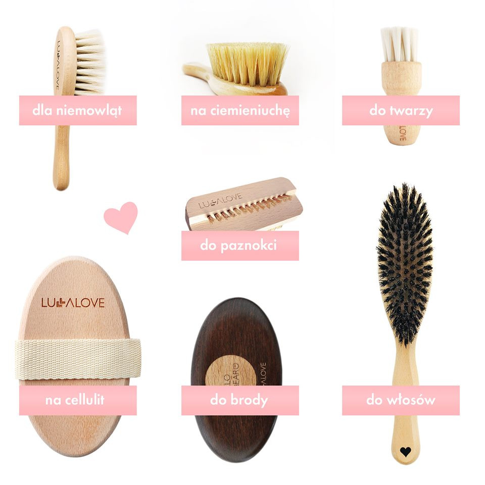 Lullalove Szczoteczka do paznokci naturalna dla dzieci i dorosłych