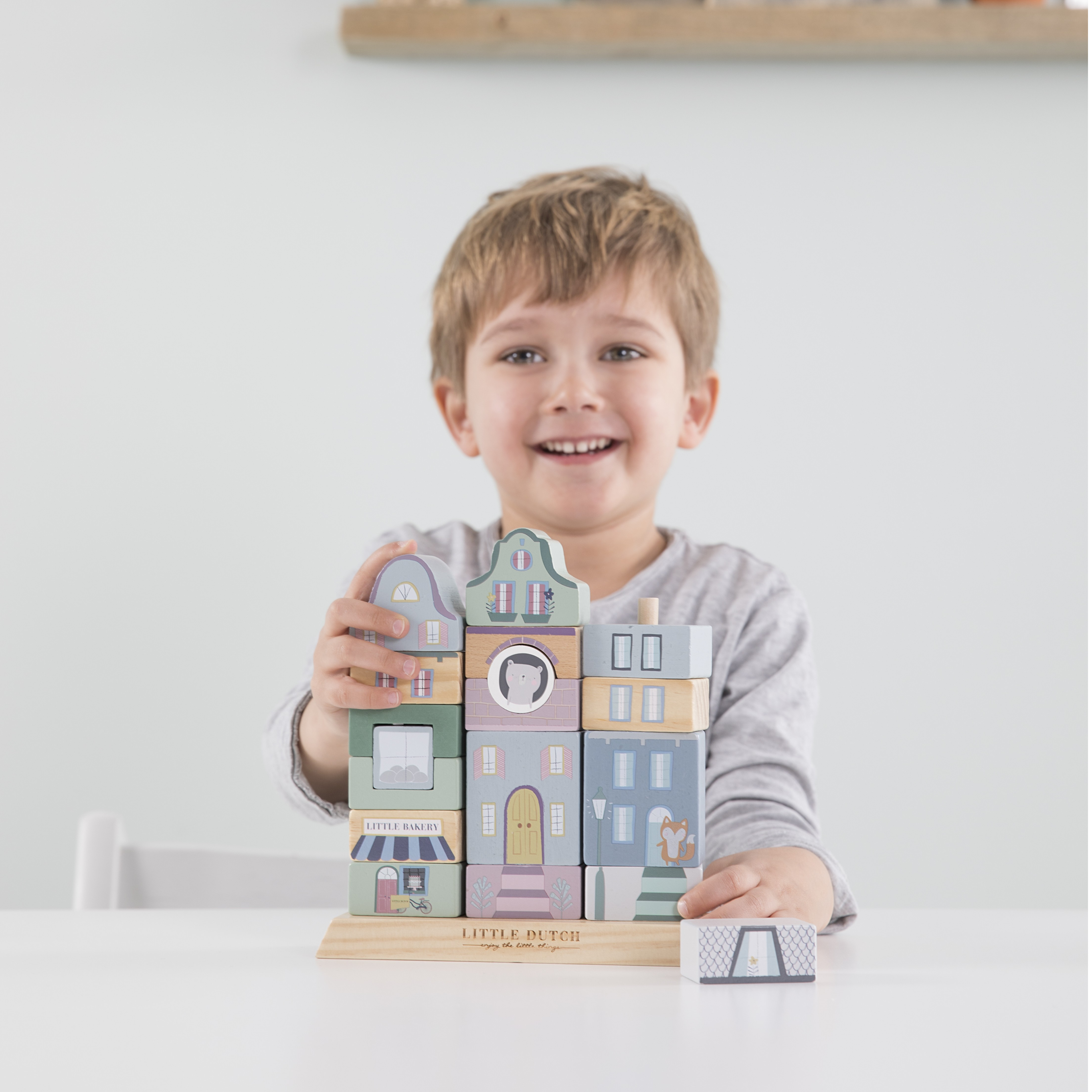 Little Dutch Klocki Kamieniczka Mięta 12+ m