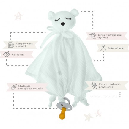 BabySteps Miś przytulanka Pastel blue 30cm 0+
