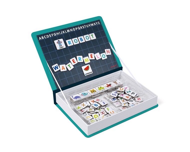 Janod, Magnetyczna układanka Alfabet Magnetibook kolekcja 2018