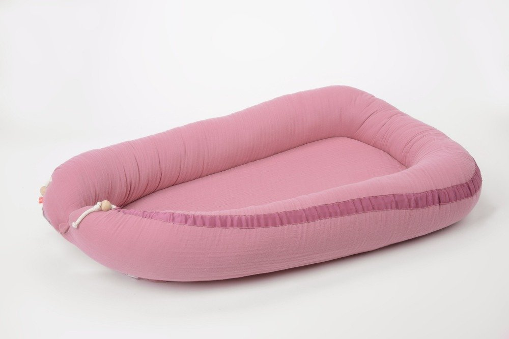 Kikadu Gniazdko Niemowlęce Muślin Bawełna Różowe 0+