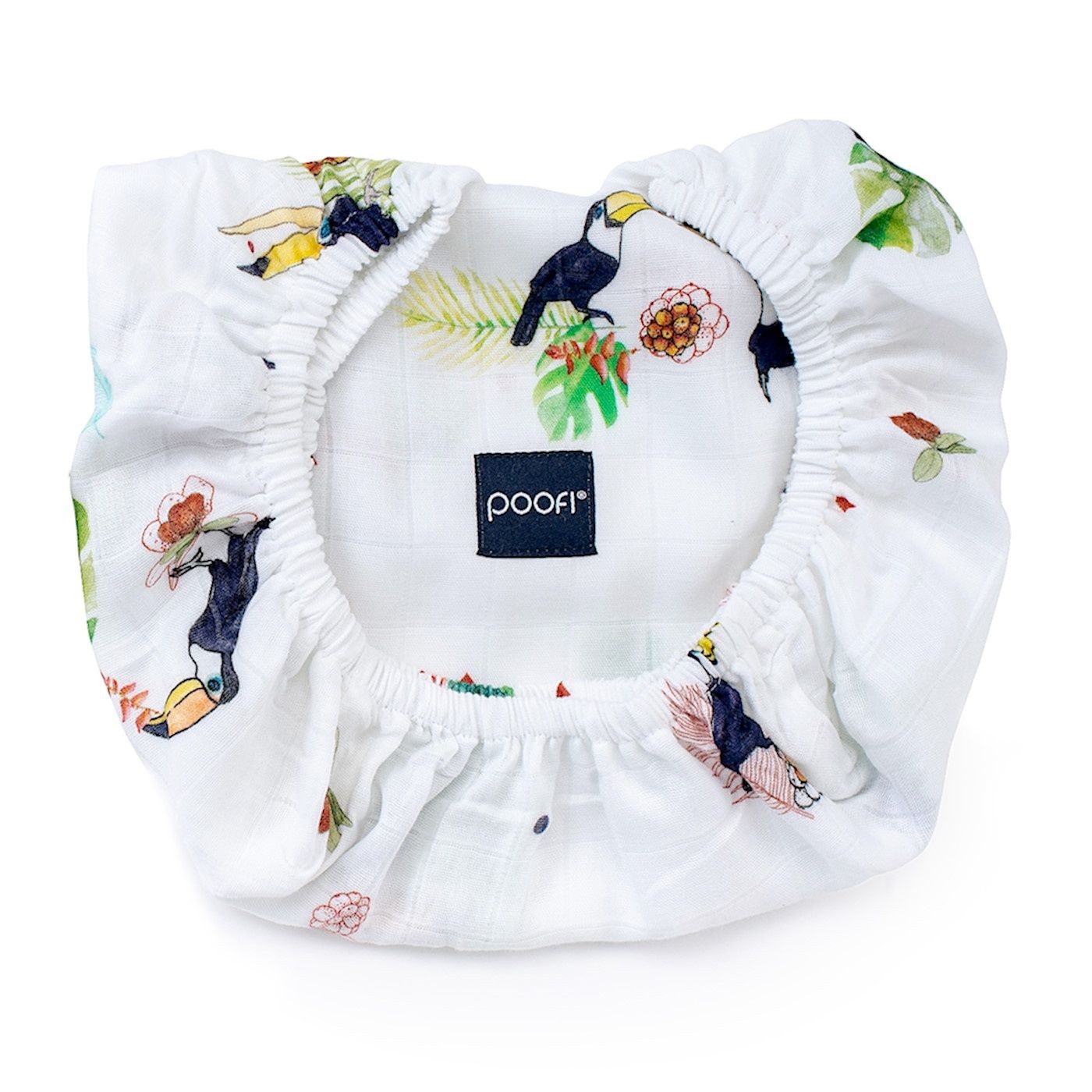 Poofi Prześcieradło Muślinowe do Gondoli - Tukany 35x75cm