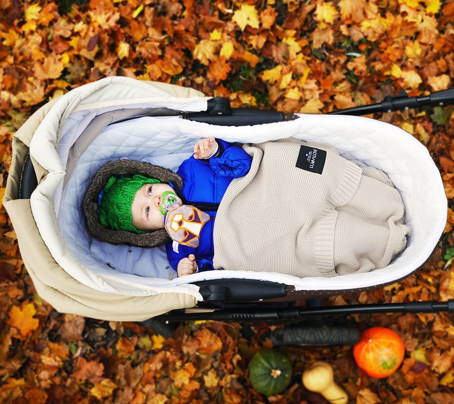 Lullalove Koc Bambusowy Tkany Kawa z Mlekiem 80x100cm