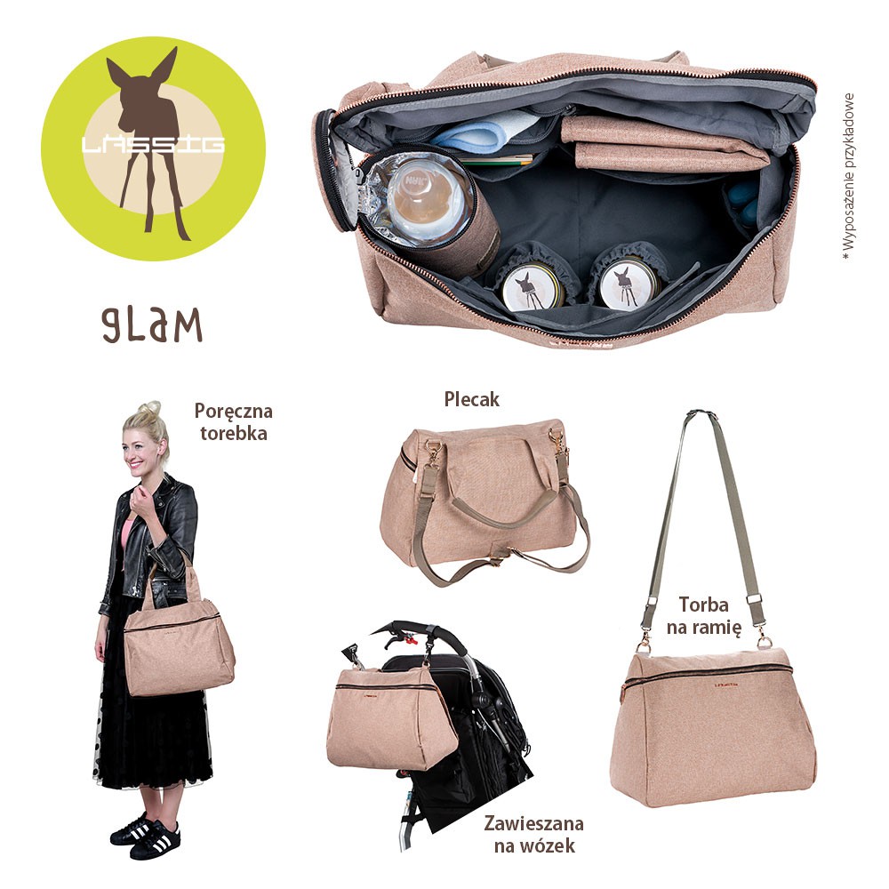 Lassig, Glam Label Torba z akcesoriami Rosie Rose