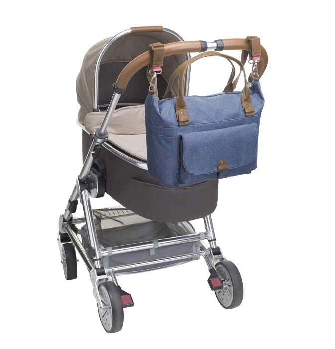 Babymel Torba dla Mamy Jade Mid Blue - Praktyczna | Fabryka Wafelków