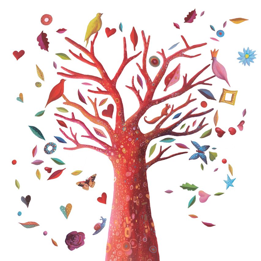 Djeco Naklejki Ścienne Drzewo 95 sztuk | Pokój Dziecięcy