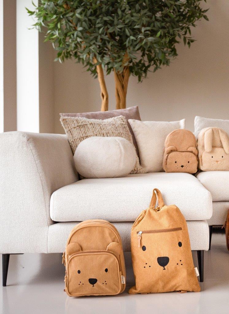 KIDZROOM Plecak dla dzieci Beary Excited Brown 