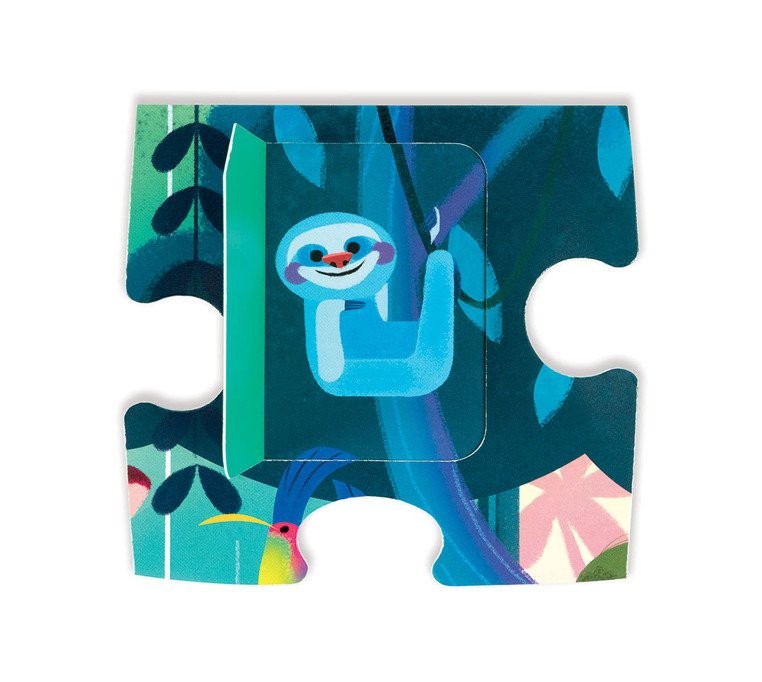 Janod Puzzle Uczta w Dżungli 20el Niespodzianka 2+