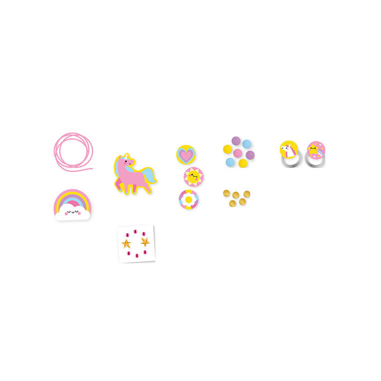 Janod Zestaw Biżuterii Drewniana Tęczowa Kraina 4+ | Fabryka Wafelków