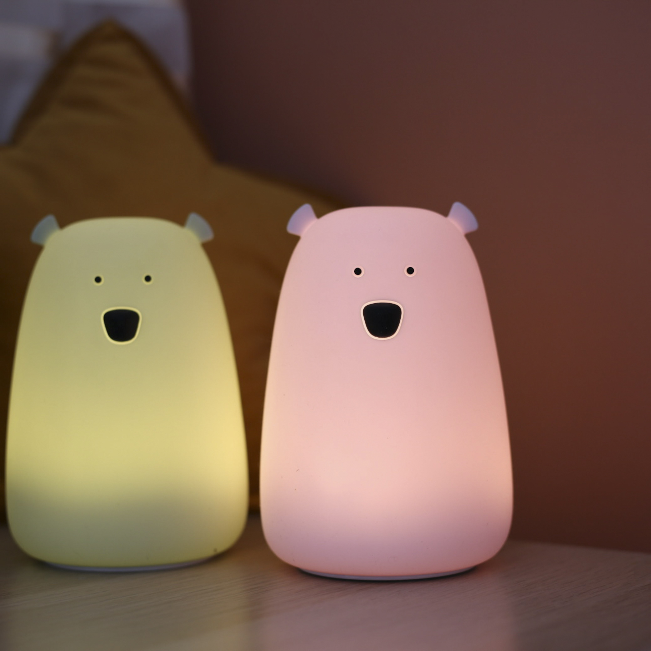 Rabbit&Friends Lampka Miś Lawenda Duży Silikon 0+