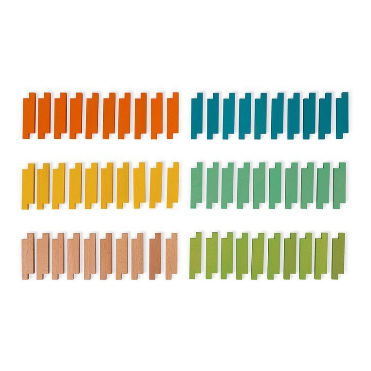 Janod Drewniane Klocki Konstrukcyjne 60el 3+