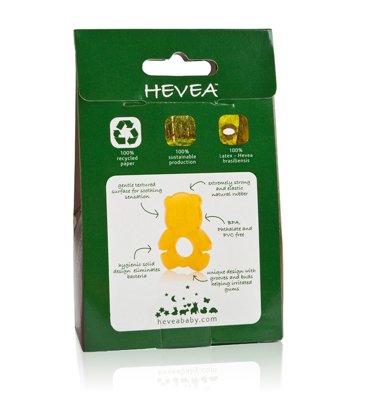 HEVEA Gryzak Panda Naturalny Kauczuk 0+