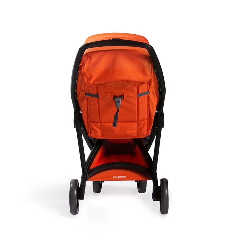Wózek Greentom Upp Classic Czarny-Pomarańczowy 6m+