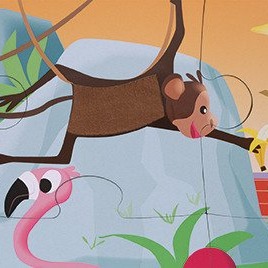 Janod, puzzle sensoryczne 20 elementów Wycieczka do zoo