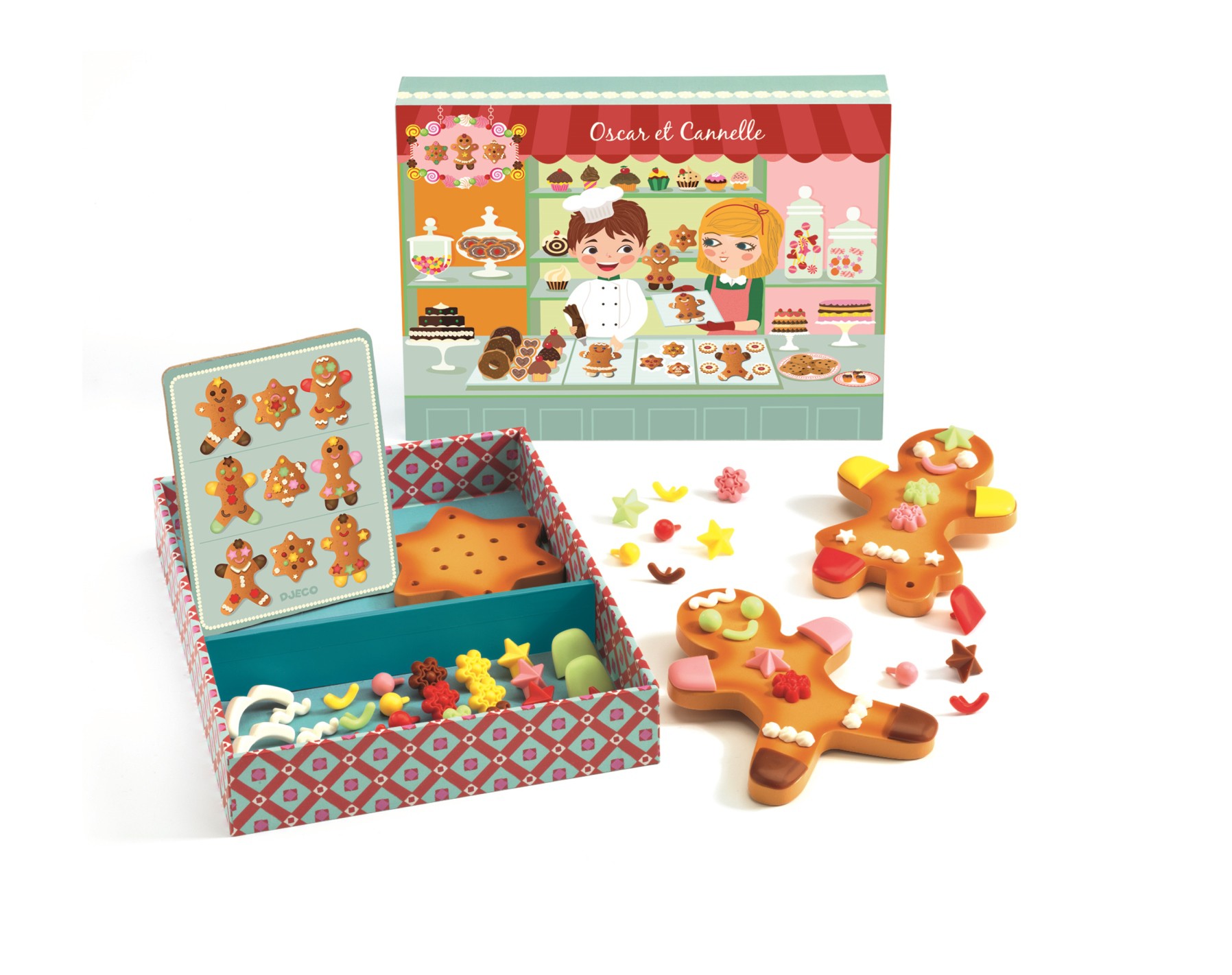 Djeco Drewniany Zestaw do Dekorowania Ciasteczek 3+