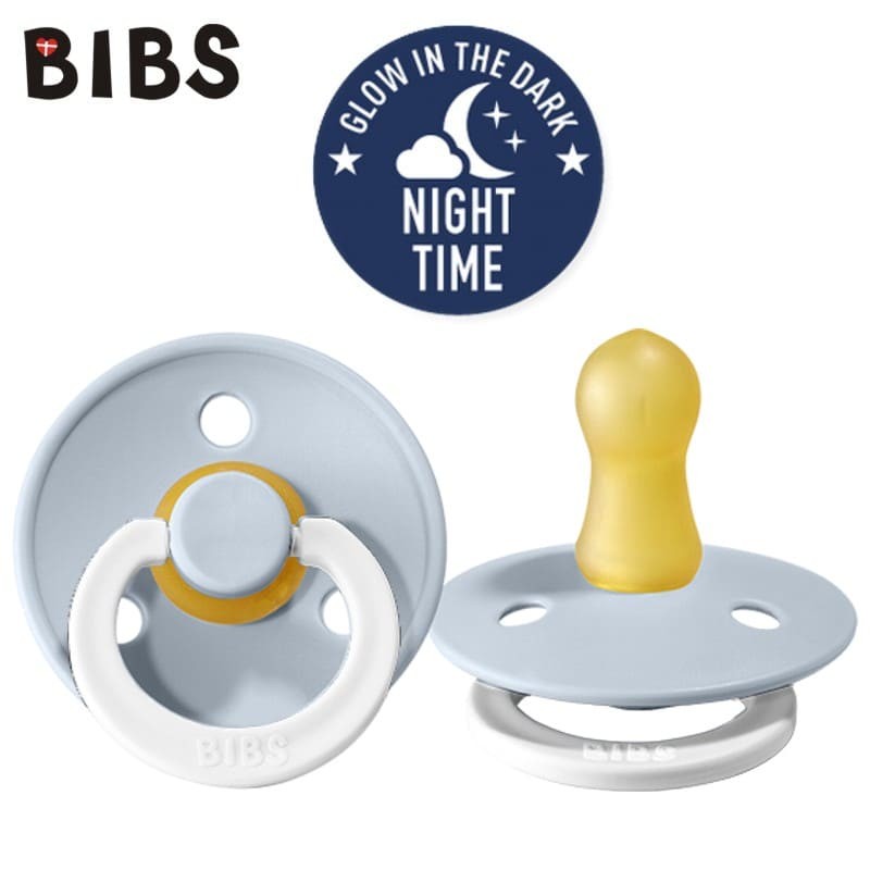 Smoczek uspokajający BIBS Baby Blue Night S kauczuk