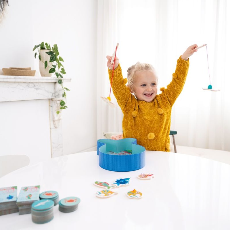 Scratch, Gra Łowimy Rybki 3w1 - łowienie/memo/domino