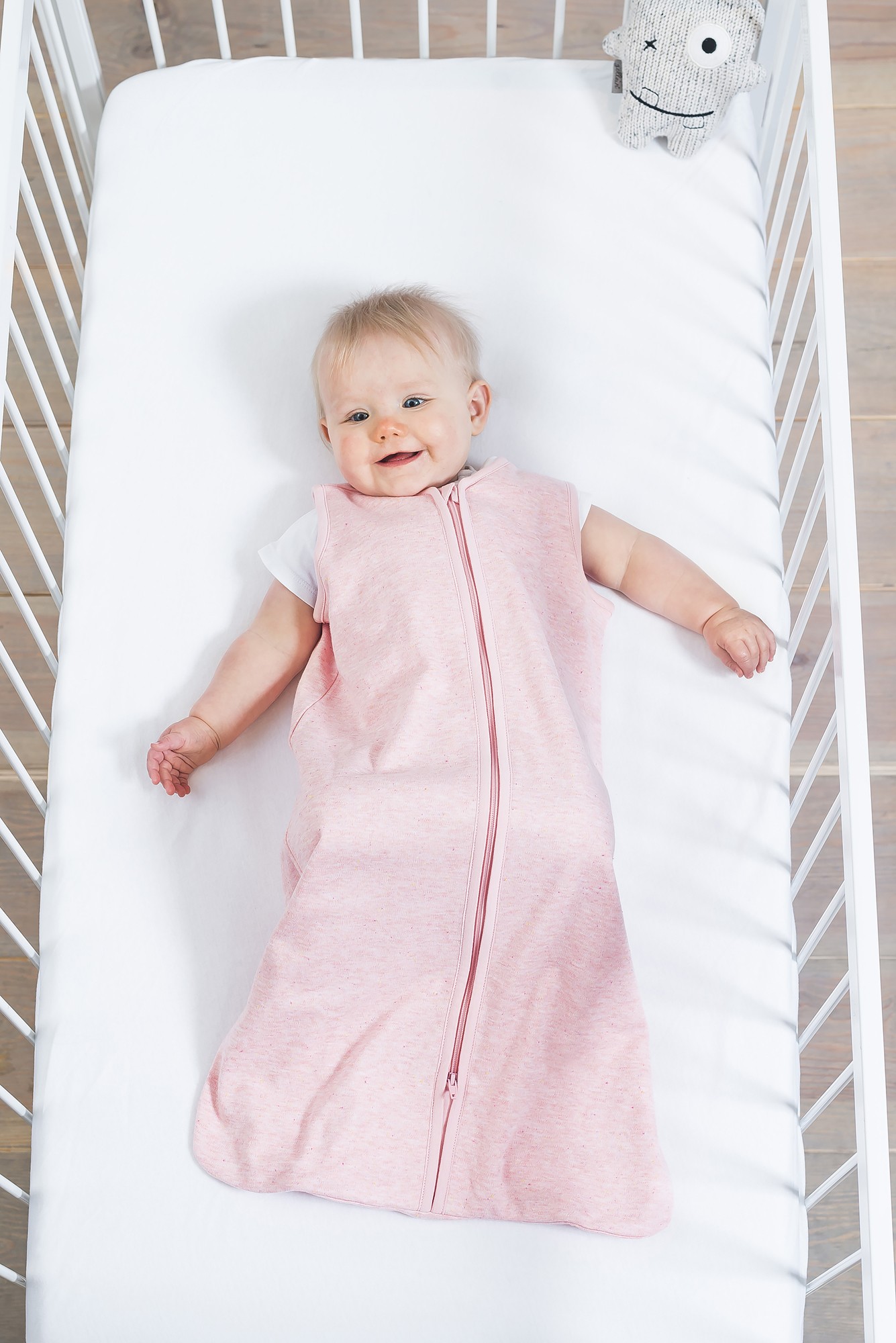 Jollein, Lekki śpiworek do spania 6-18 miesięcy Melanżowy róż