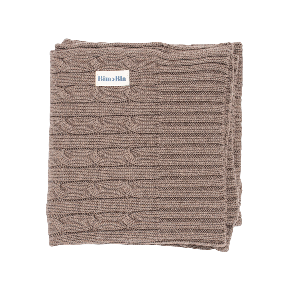 Bimbla Kocyk Aspen Czekoladowy Bawełna Merino 0+