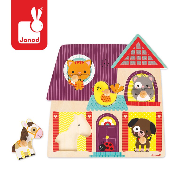 Janod Puzzle Muzyczne Moi Mali Przyjaciele 12m+