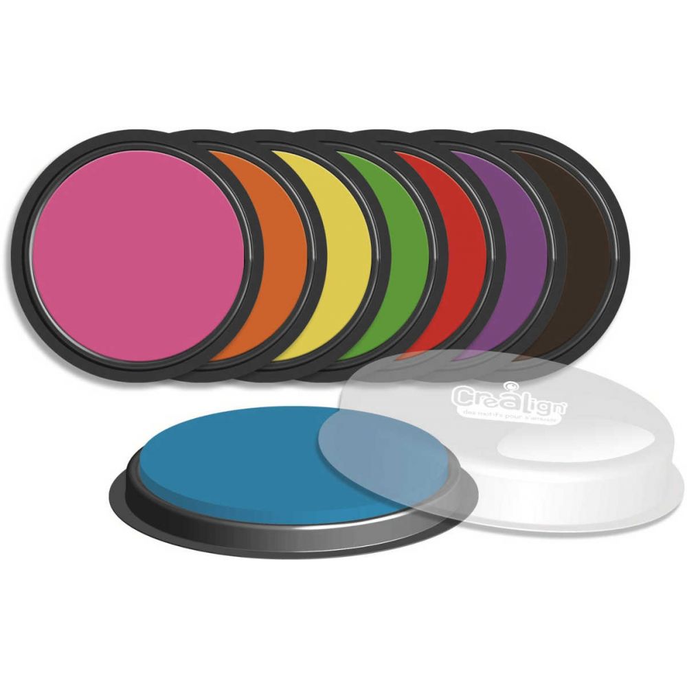 Crea Lign' Zmywalny tusz do stempli 8 kolorów