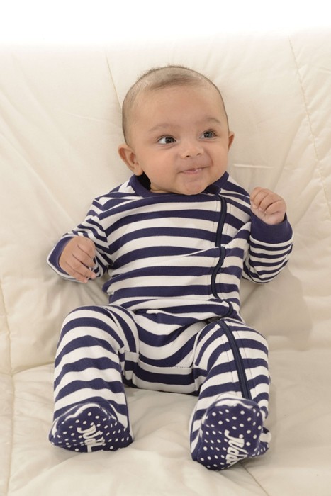 Juddlies Pajacyk Light Grey Fleck 6-12 m