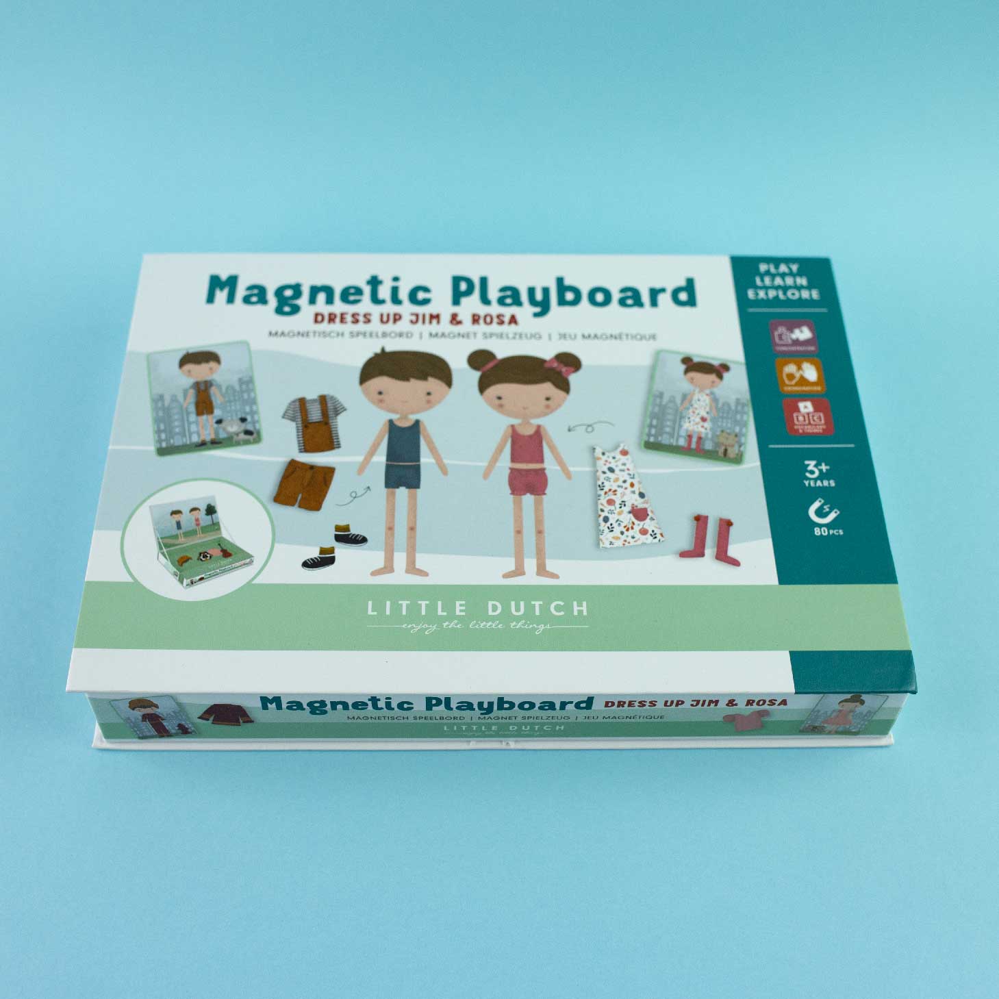 Little Dutch Układanka Magnetyczna Rosa & Jim 3+ lat