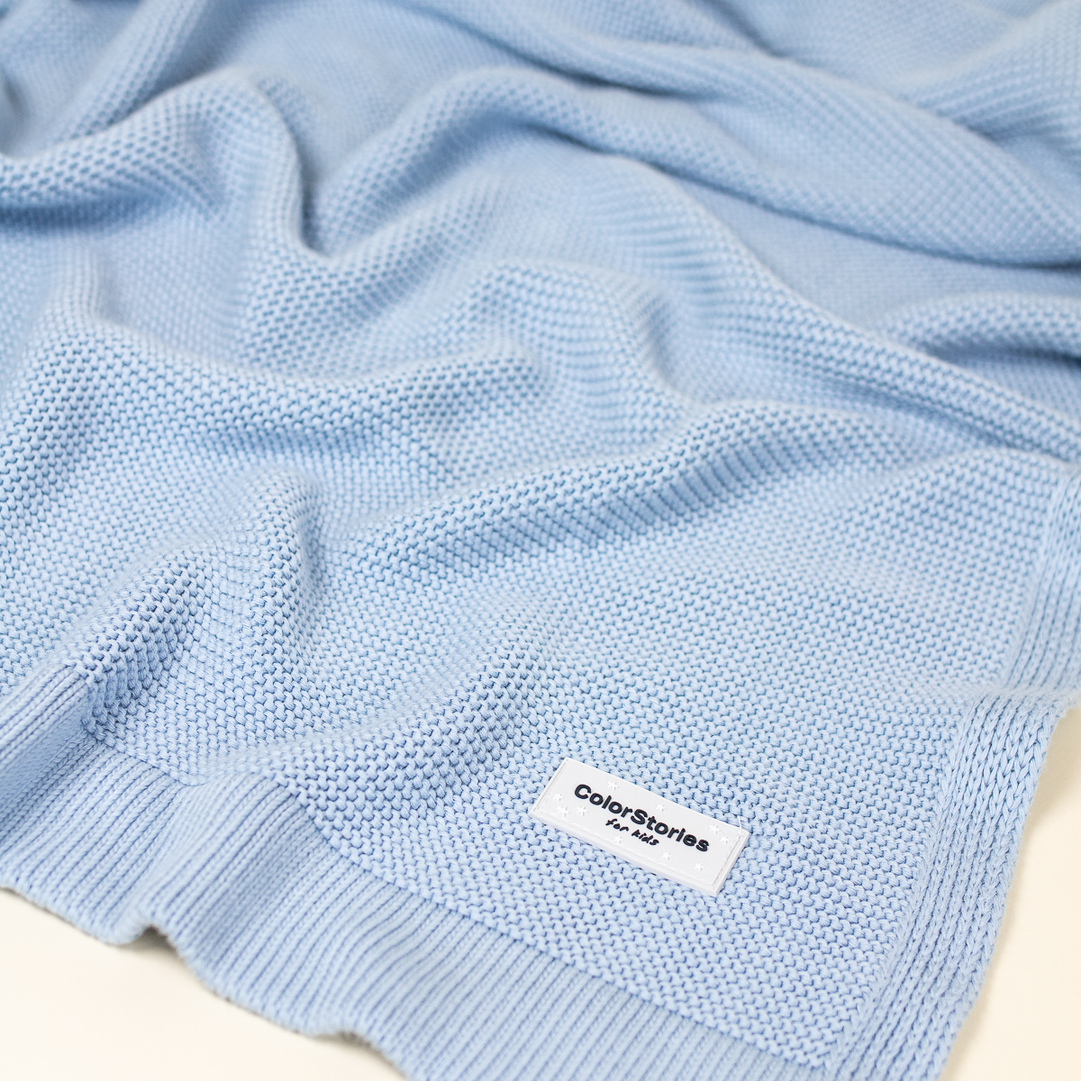 ColorStories Kocyk bambusowy Bamboo baby blue 80x100