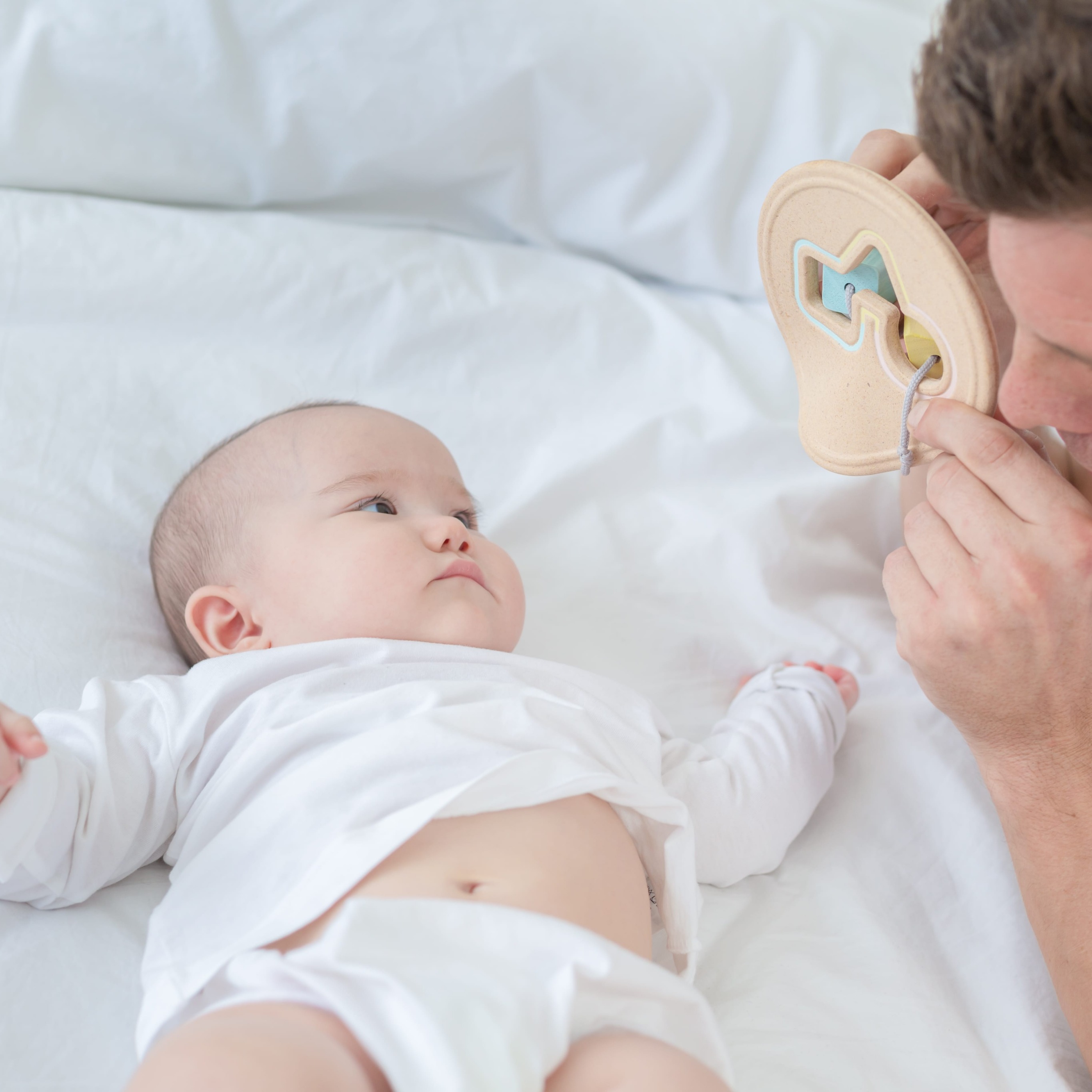 Plan Toys Pastelowy pierwszy sorter 12m+