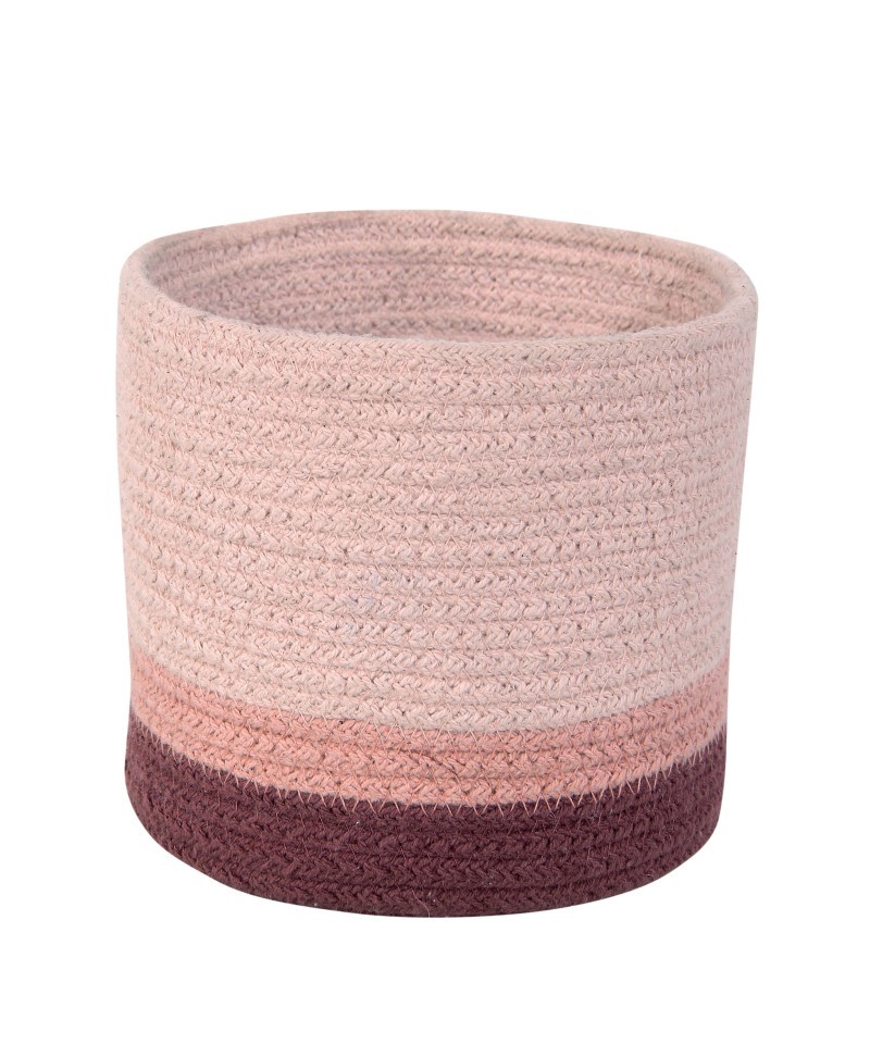 Lorena Canals Kosz Basket Mini Tricolor Vintage Nude 15x15cm