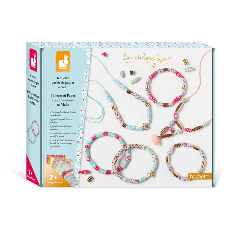 Janod Zestaw Biżuteria Papierowe Koraliki 8+